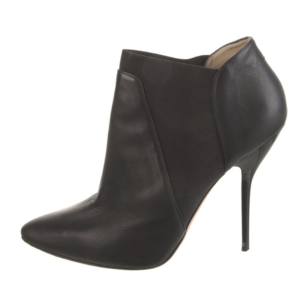 Jimmy Choo Black Leather Chelsea Boots